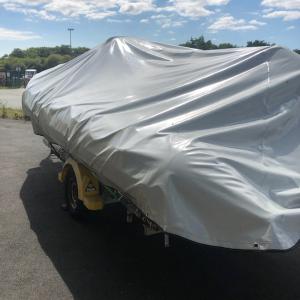 Réalisation d'une protection pour bateau semi-rigide