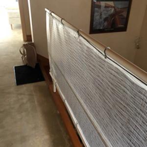 Réalisation d'une main courante en toile