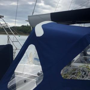 Réalisation d'un taud de cockpit